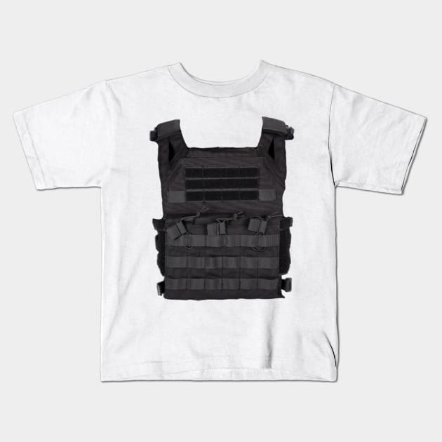 TACTICAL VEST Kids T-Shirt by Cataraga